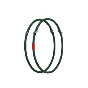 10mm Rope Loop Green Patterned