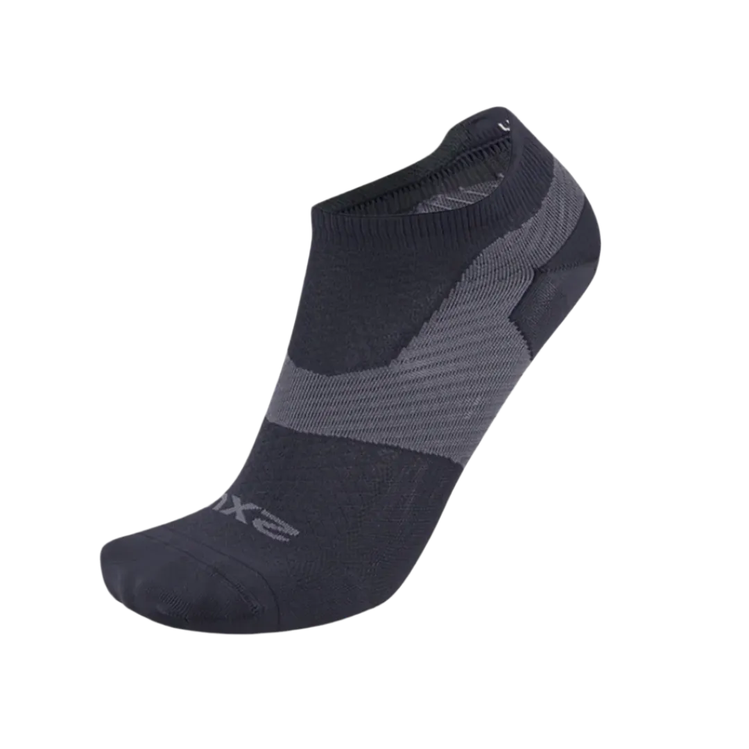 2XU - Vectr Ultralight No Show Socks - Titanium/Black