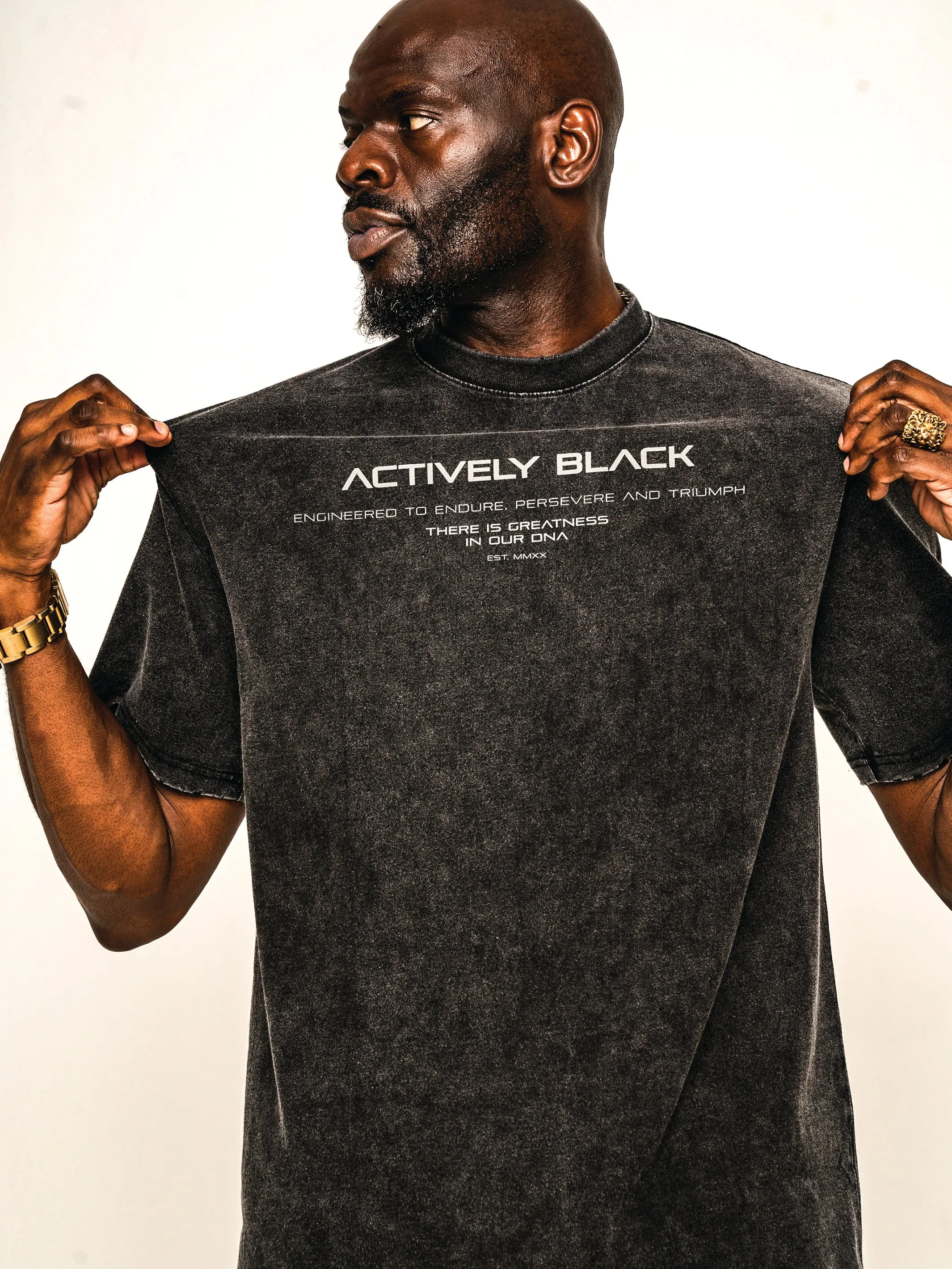 Actively Black Vintage Lifestyle Tee