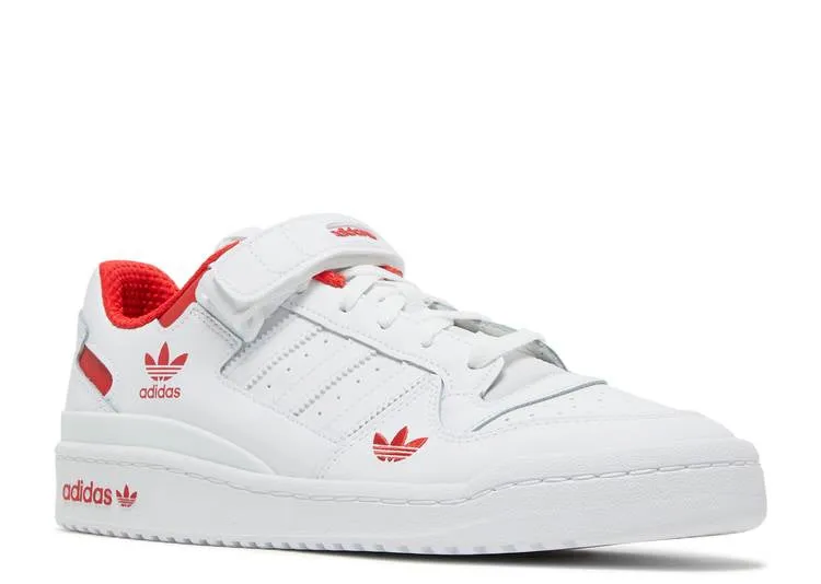 Adidas FORUM LOW 'CLOUD WHITE RED' sneakers, white