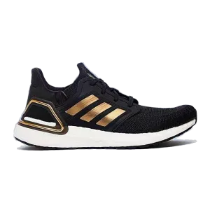 Adidas Men's Ultraboost 20 Shoes - Core Black / Gold Metallic / Solar Red