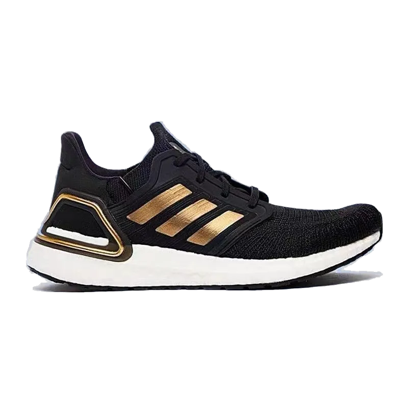 Adidas Men's Ultraboost 20 Shoes - Core Black / Gold Metallic / Solar Red