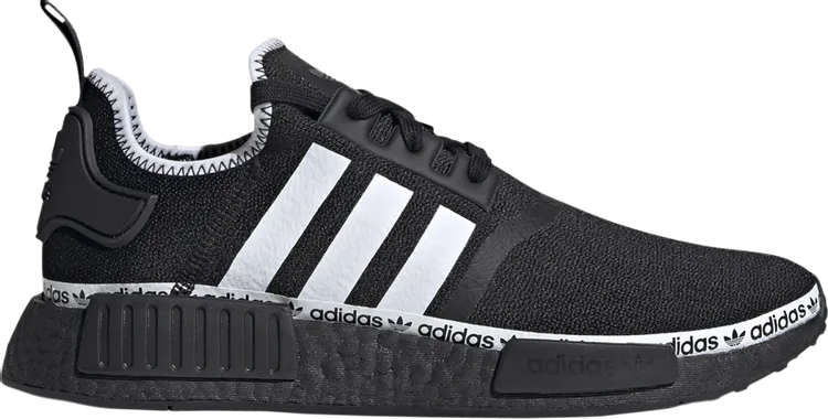 Adidas NMD_R1 'Logo Strip - Core Black' sneakers, black