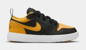 Air Jordan 1 Low Alt Preschool Lifestyle Shoes (Black/White/Yellow Ochre)