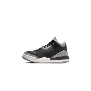 Air Jordan 3 Little Kids Retro OG "Black Cement Reimagined" Shoes