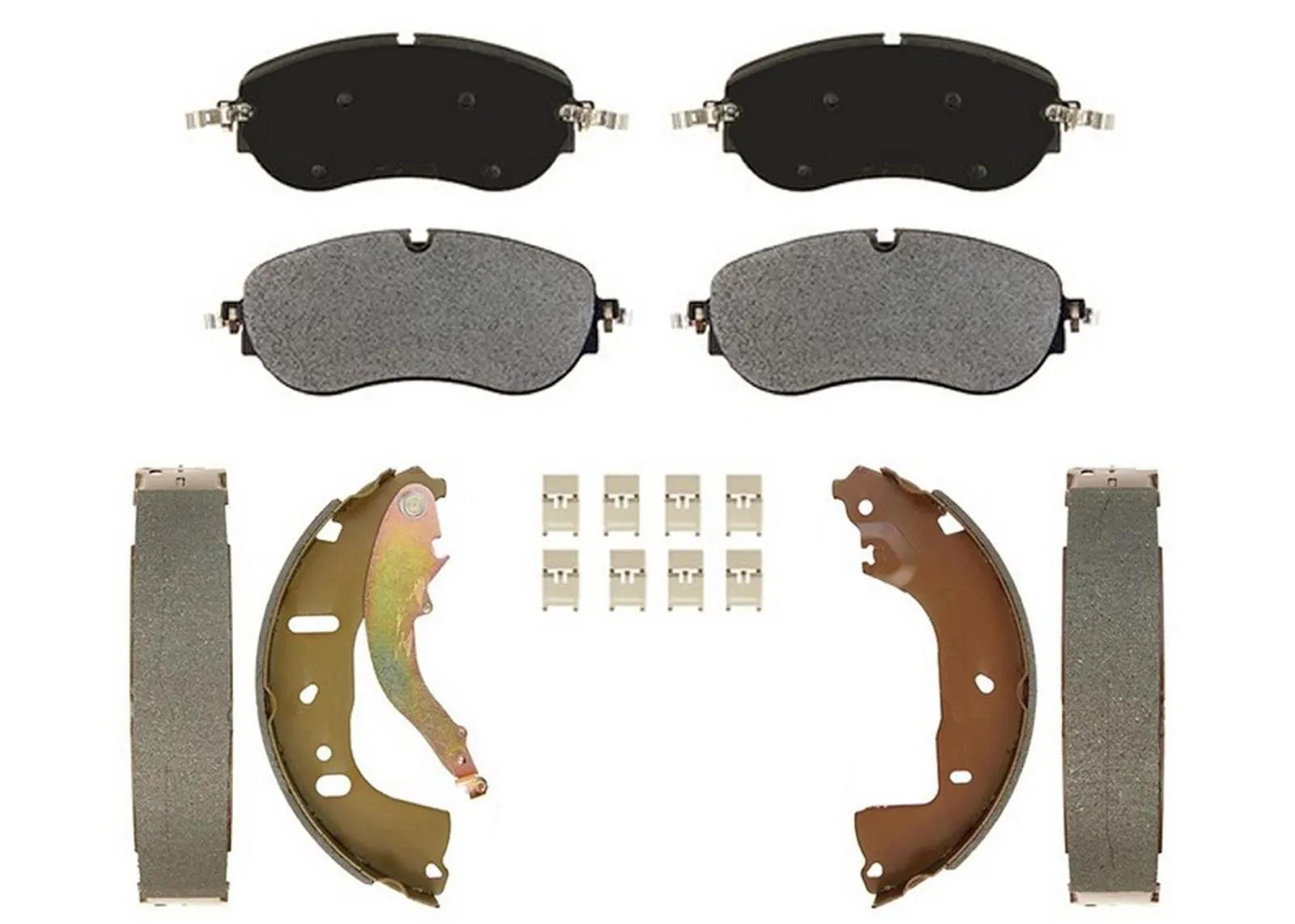 AME Disc Brake Pads with Rear Brake Shoes for Volkswagen ID.4 2021 2022 2023