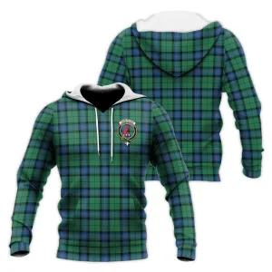 Armstrong Ancient Tartan Knitted Hoodie with Family Crest