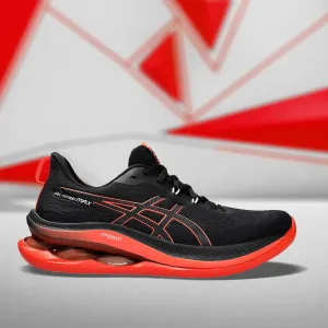 ASICS GEL-KINSEI MAX MEN'S (BLACK/ SUNRISE RED) RUNNING SHOES