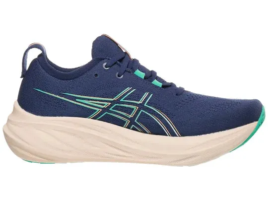 Asics | Gel-Nimbus 26 | Women's | Blue Expanse/Aurora Green