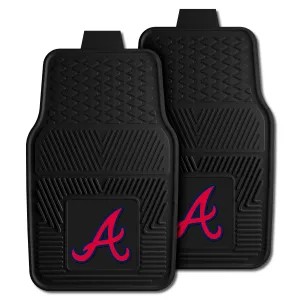 Atlanta Braves Heavy Duty Car Mat Set - 2 Pieces