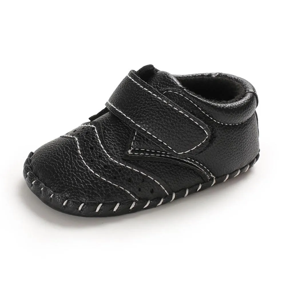 Baby Unisex Soft Non-Slip Magic Tape Flats Wholesale Baby Shoes Suppliers