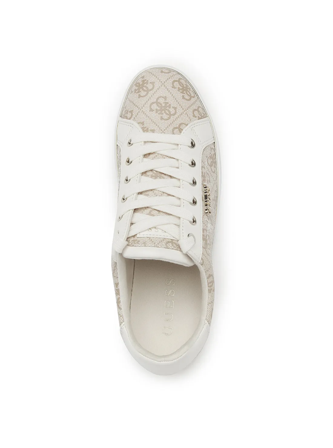 Beige Logo Beckie Sneakers