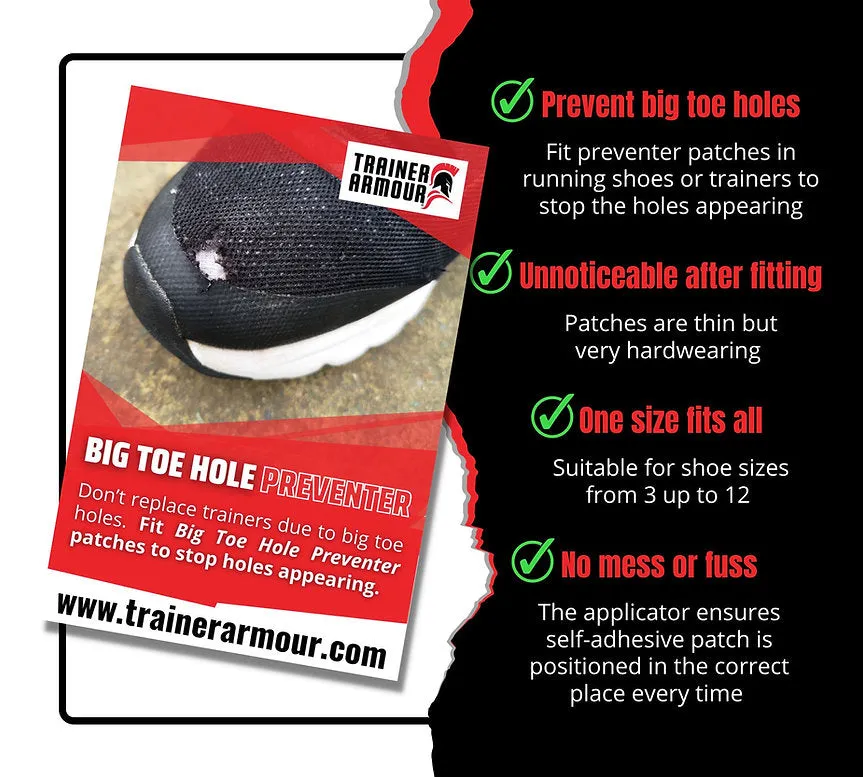 Big Toe Hole Preventer by TRAINER ARMOUR