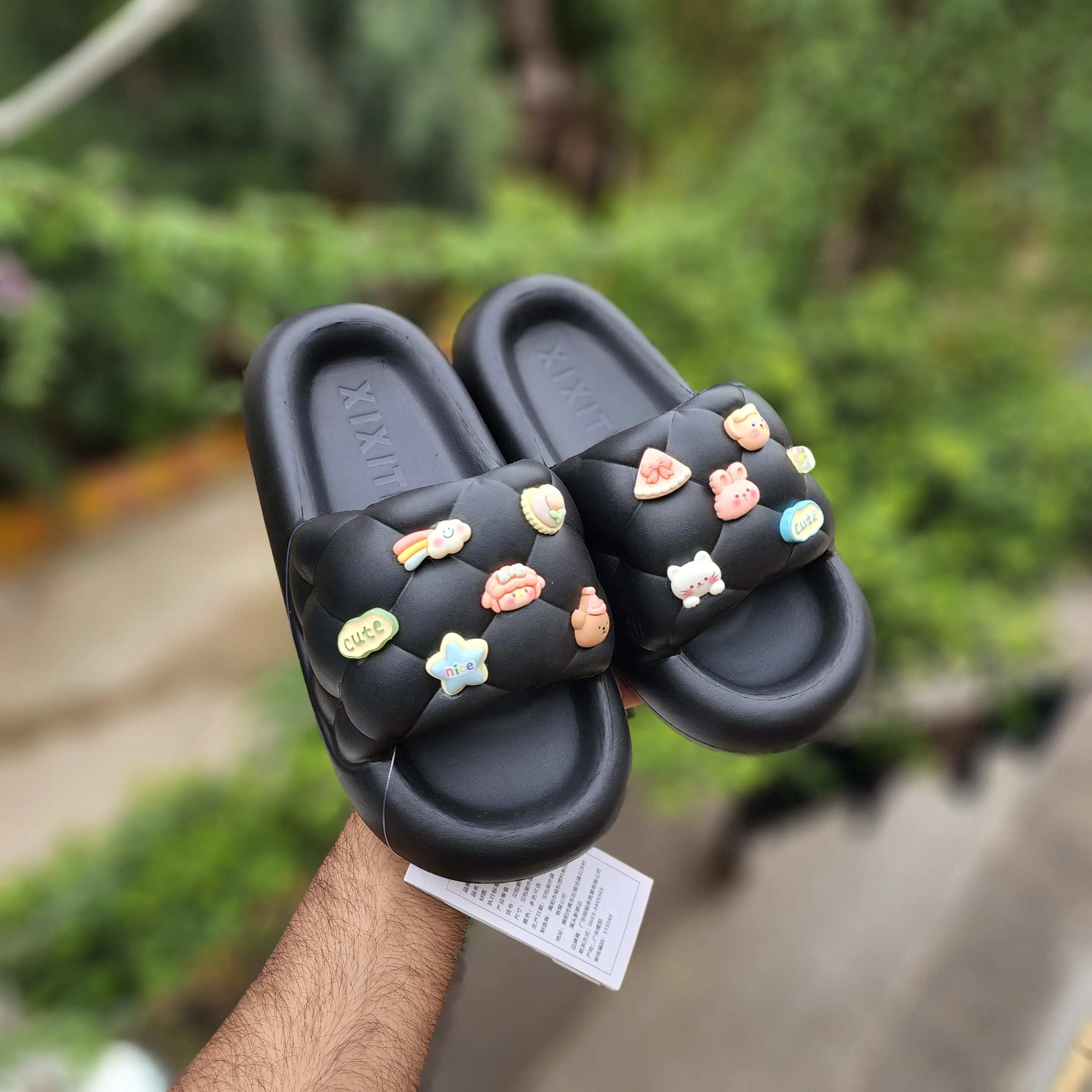 Black Adorable embellishments Sliders