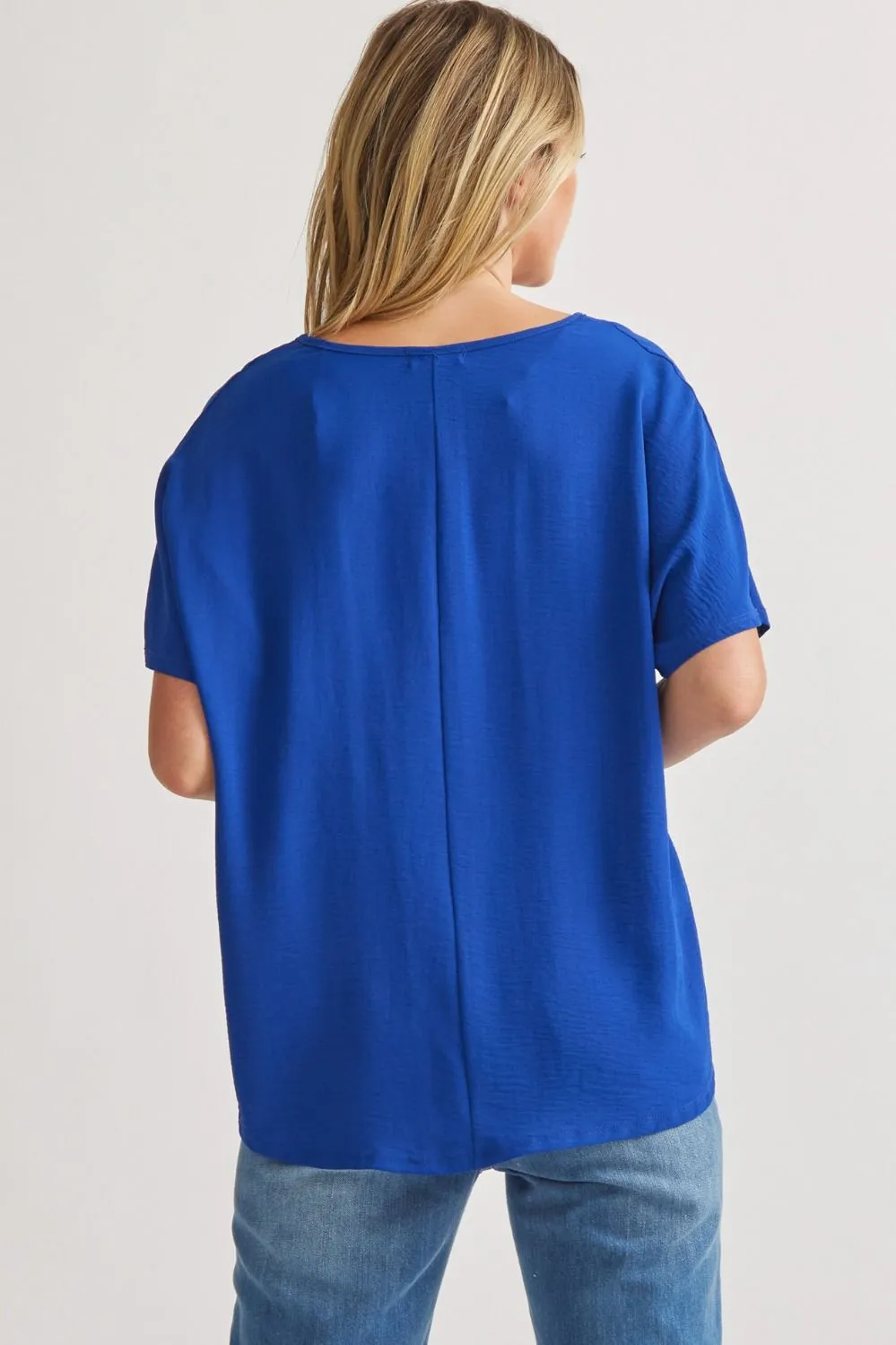 Blissful Basics V-Neck Top - Royal Blue *Regular & Curvy*