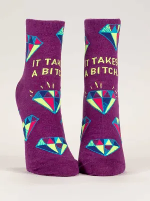 Blue Q - It takes a B*tch Ankle Socks