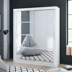 Breanna 160cm Sliding Door Wardrobe White