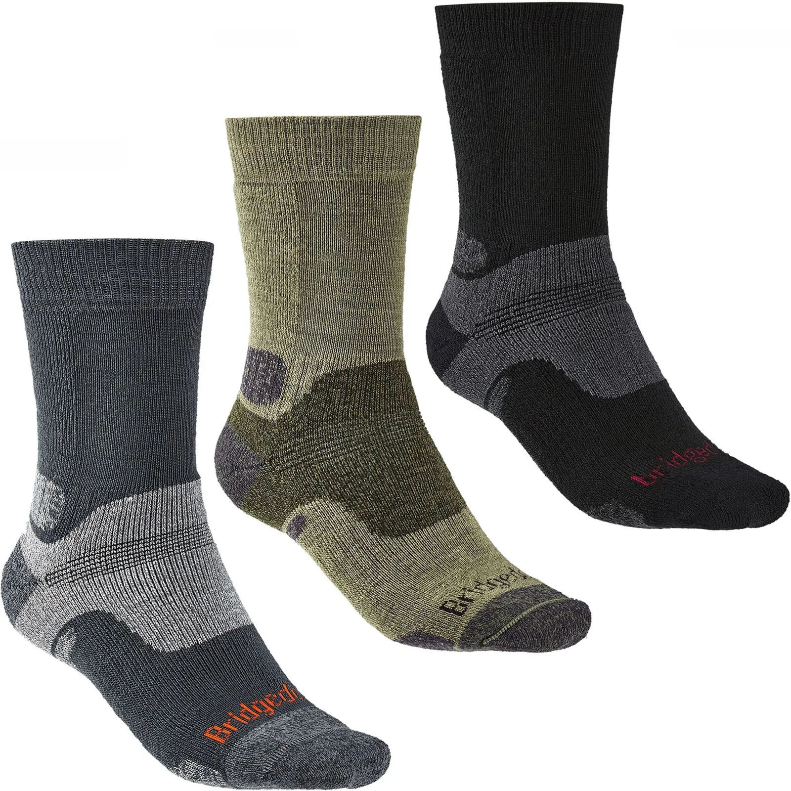 Bridgedale Mens Hike Midweight Merino Performance Walking Socks