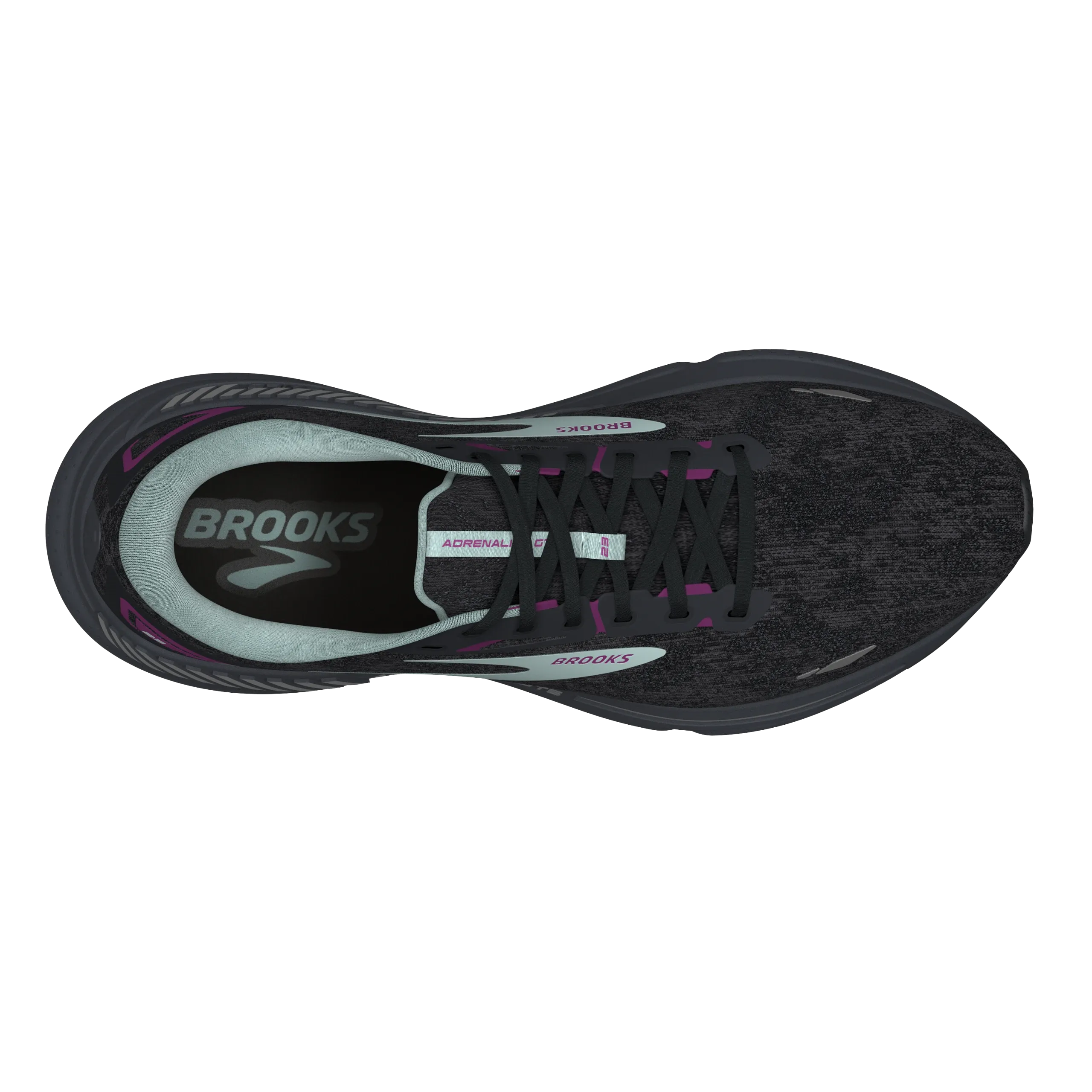 Brooks | Adrenaline GTS 23 | Women's | Black/Light Blue/Purple