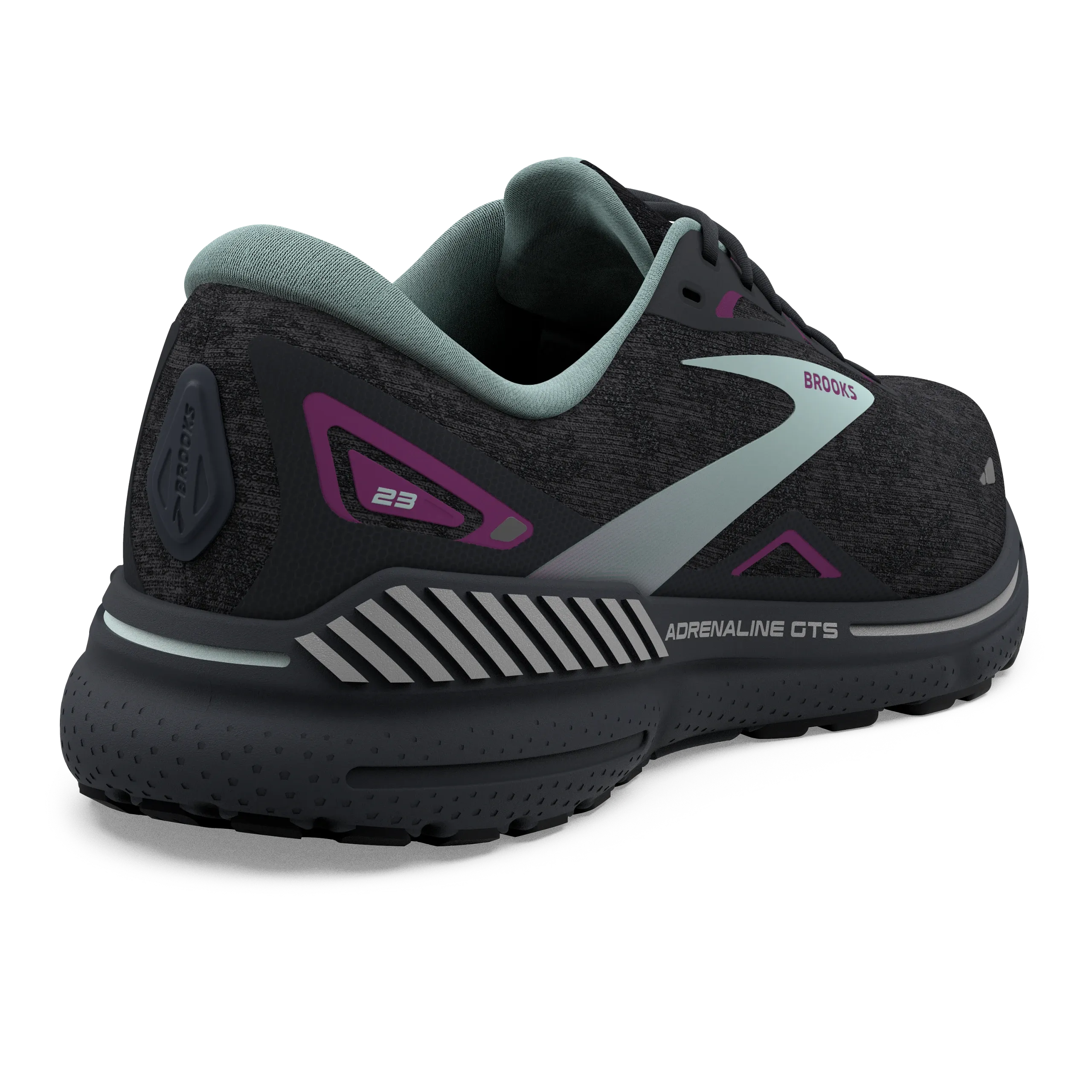 Brooks | Adrenaline GTS 23 | Women's | Black/Light Blue/Purple