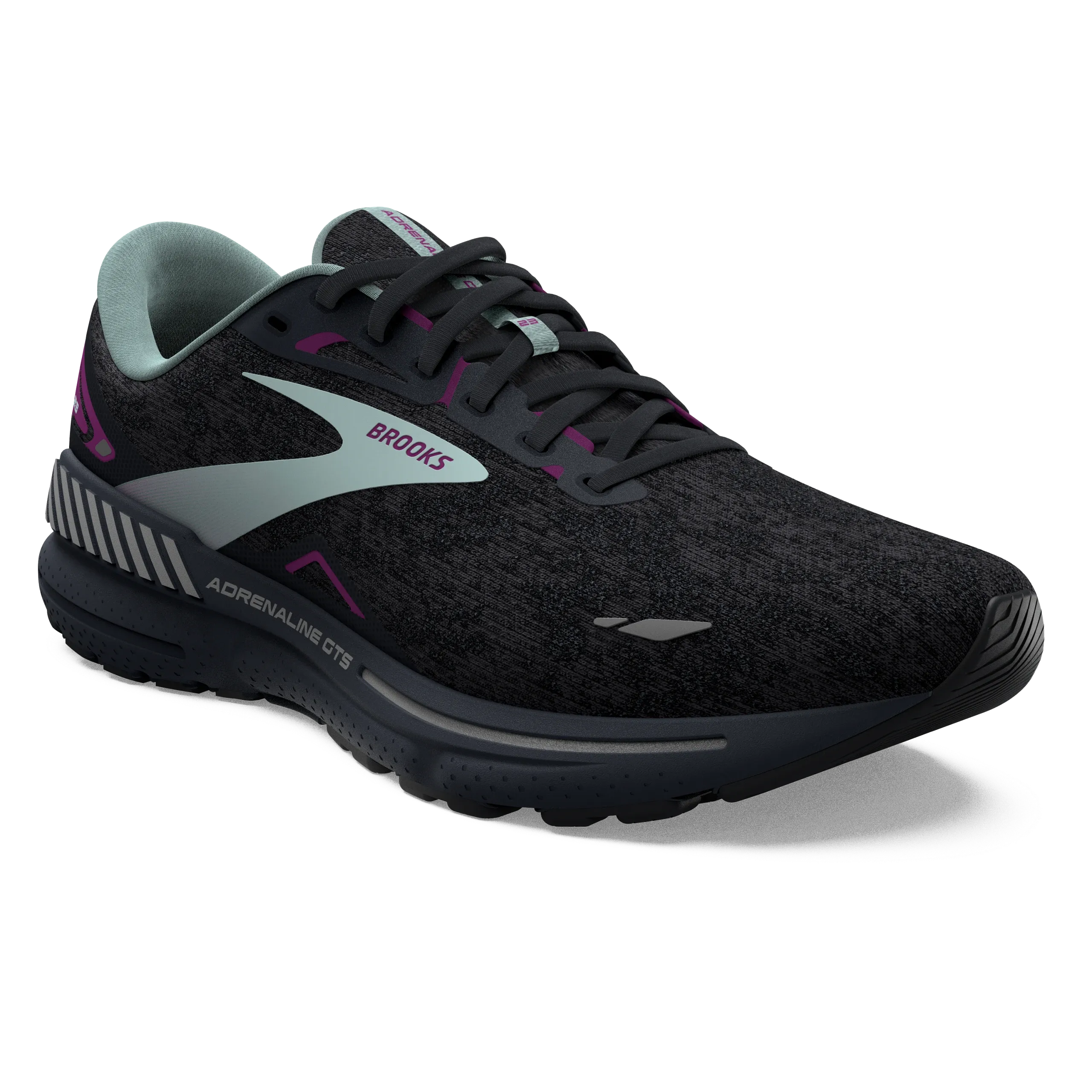 Brooks | Adrenaline GTS 23 | Women's | Black/Light Blue/Purple