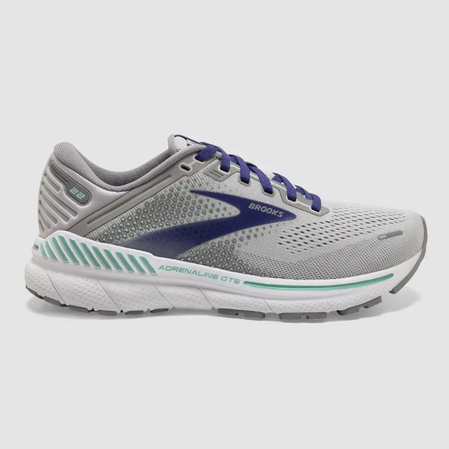 Brooks Women's Adrenaline GTS 22 -  Alloy/Blue/Green