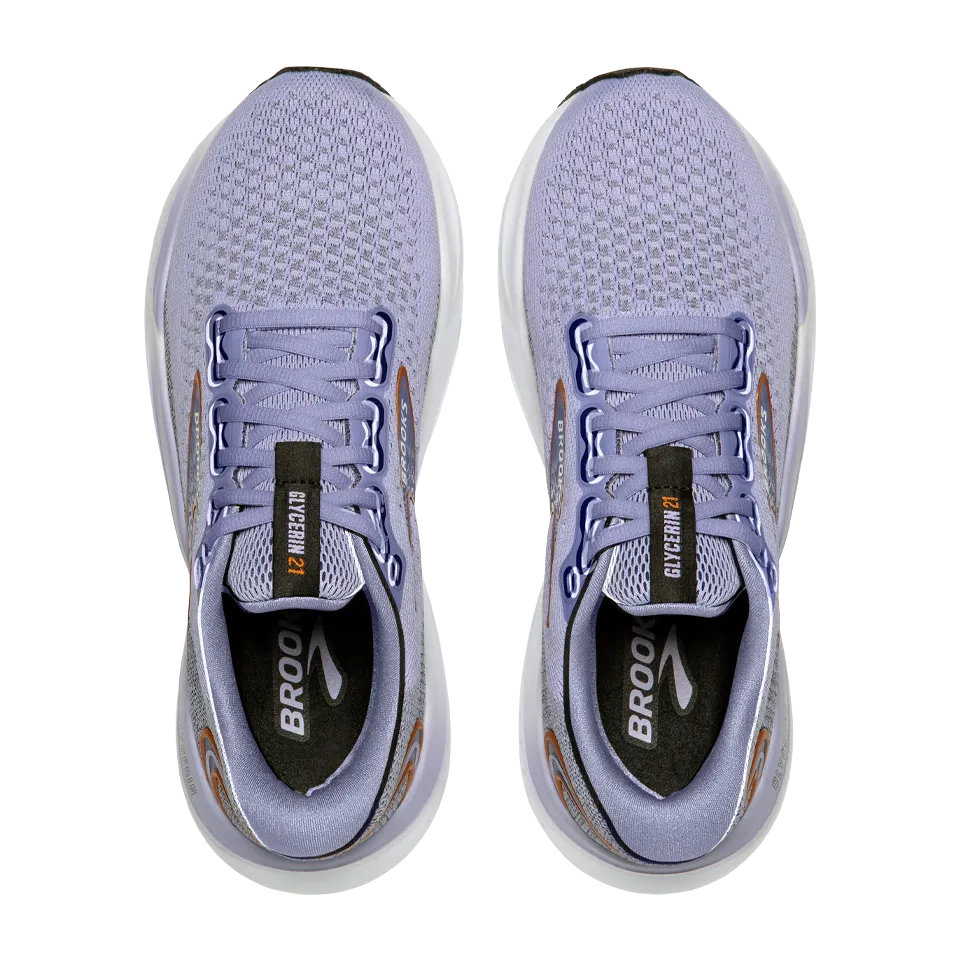 Brooks Women's Glycerin 21 B Width Lavender/Black/Copper