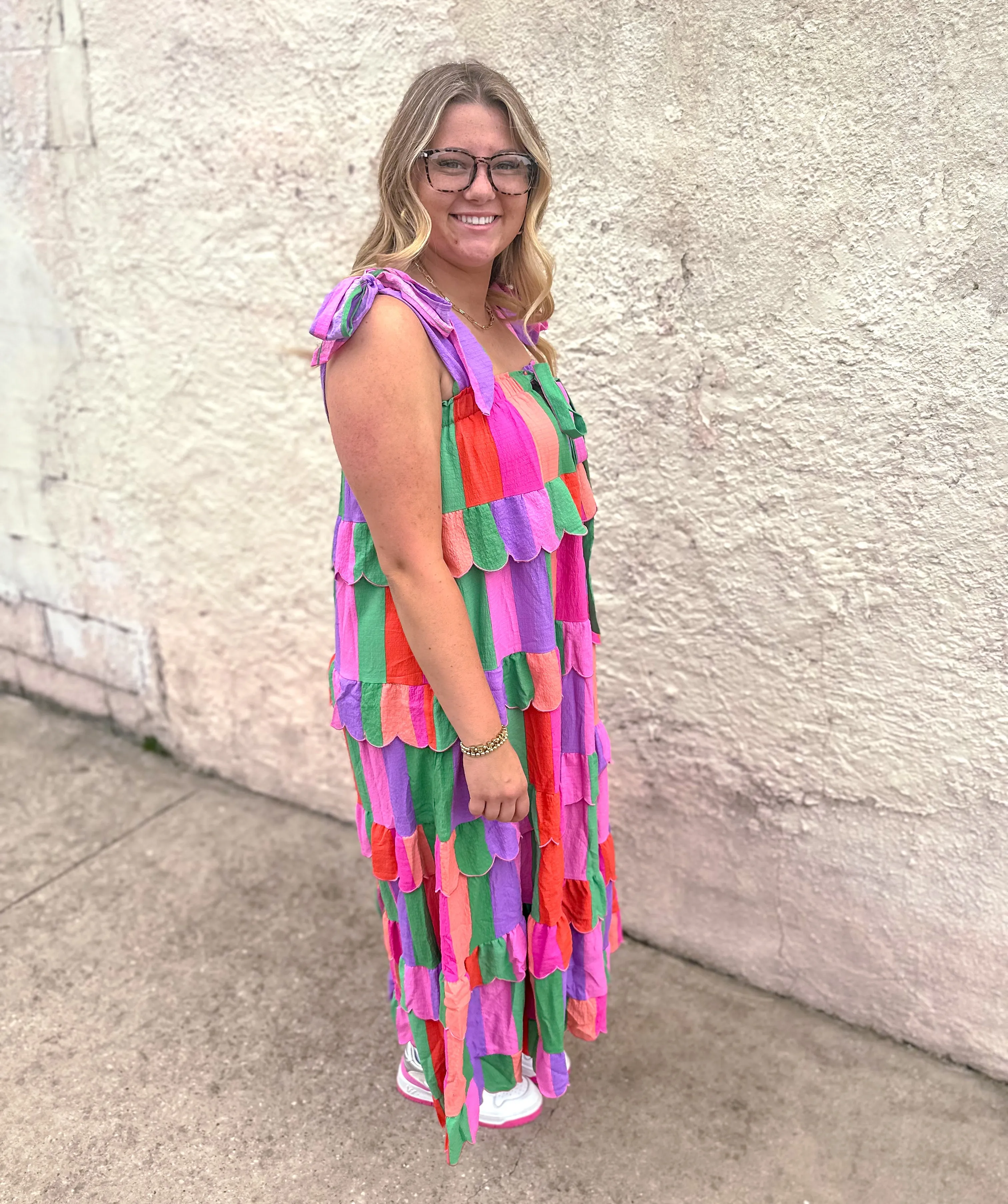 Buddy Love: Landon Vacay Tie Shoulder Maxi