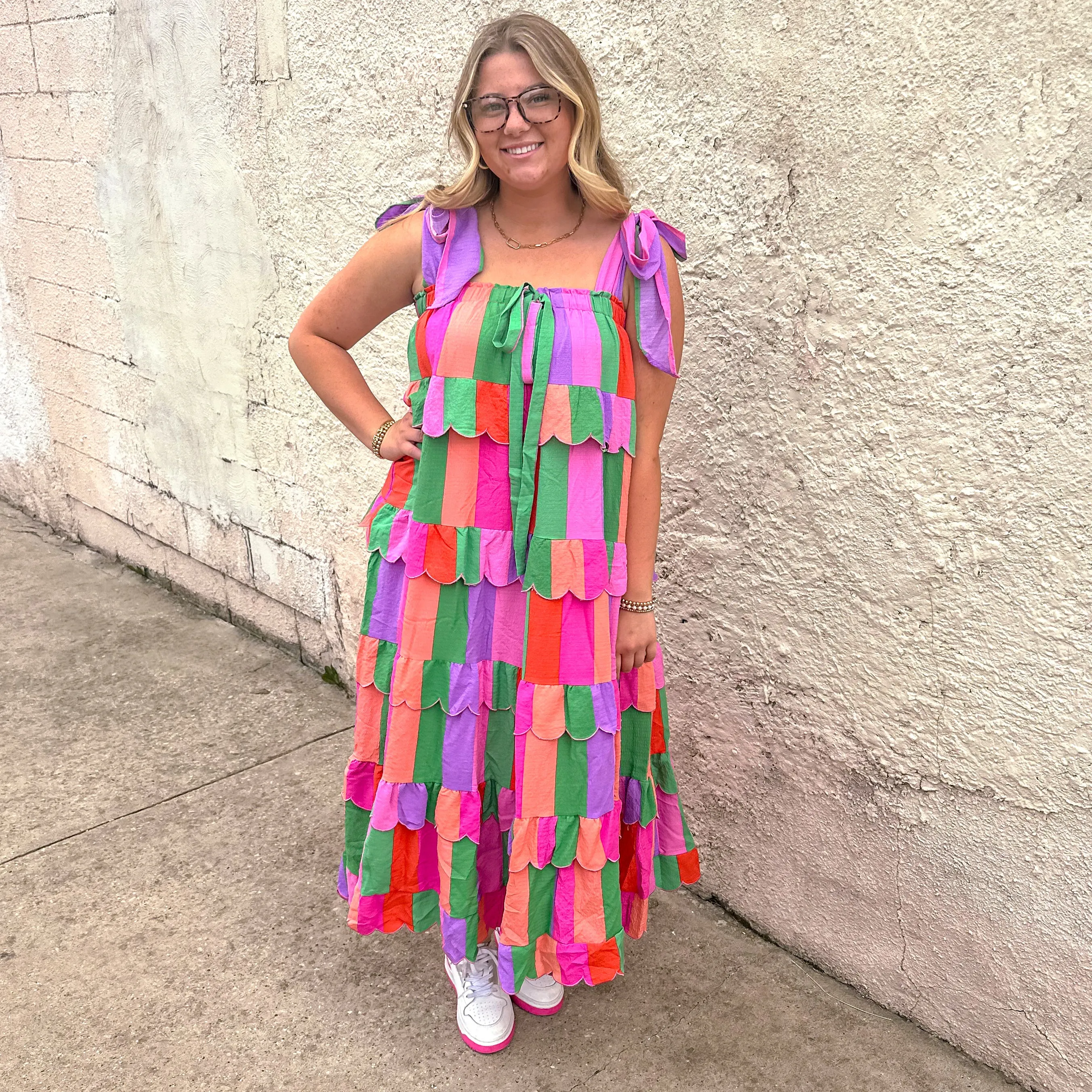 Buddy Love: Landon Vacay Tie Shoulder Maxi