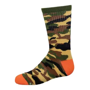 Camouflage Kids' Athletic Crew Socks (Age 7-10)