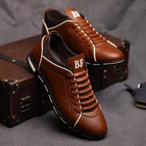 Casual Solid Leather Shoes