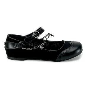 Chain and Skull Mary Jane Flats