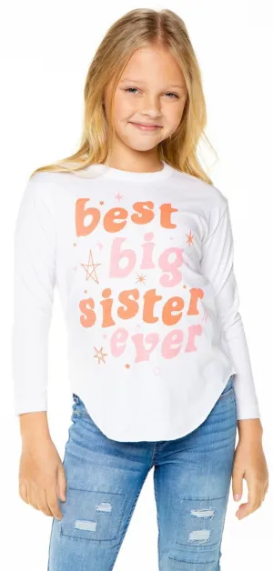 Chaser Best Big Sis Vintage Jersey L/S Tee