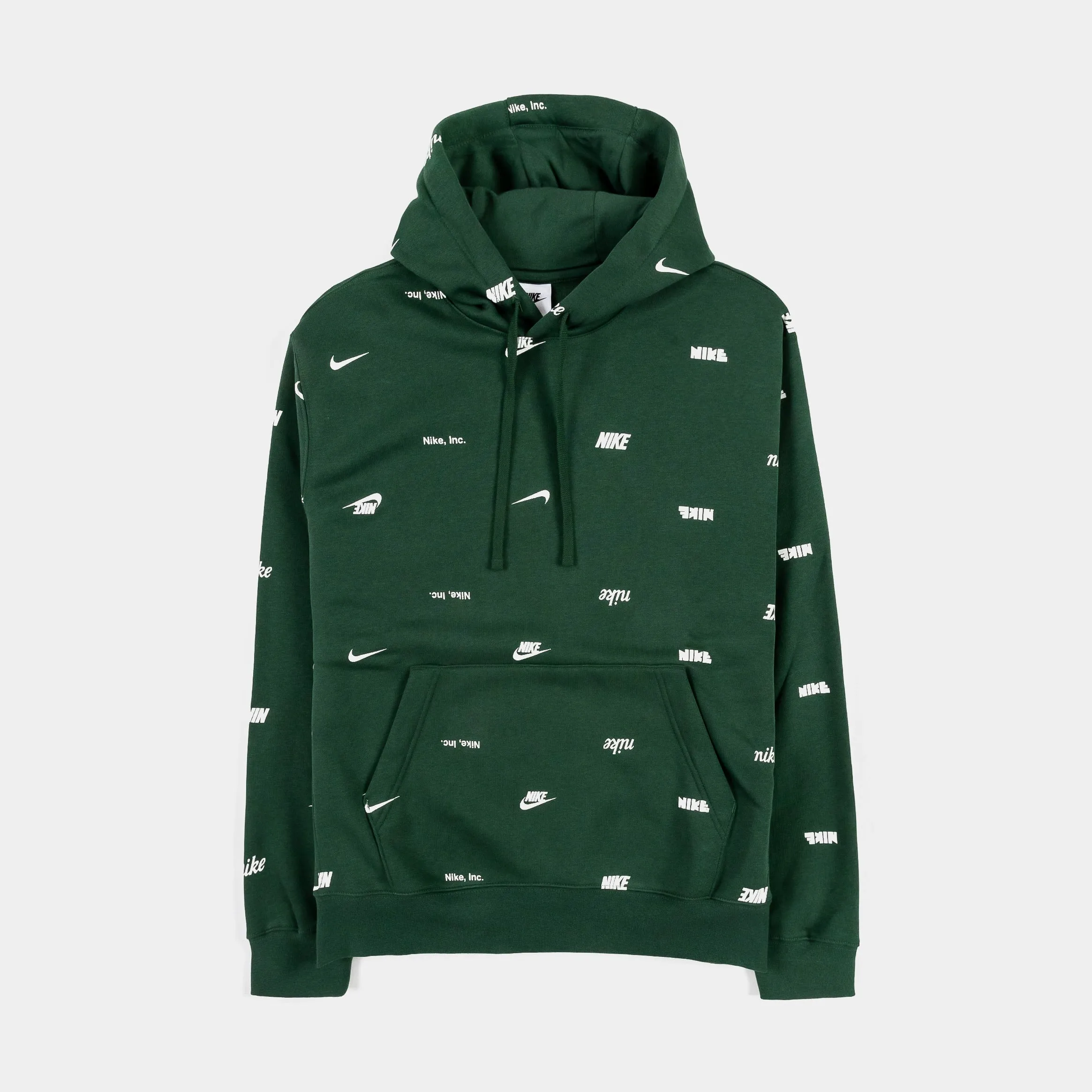 Club Fleece AOP Pullover Mens Hoodie (Green)