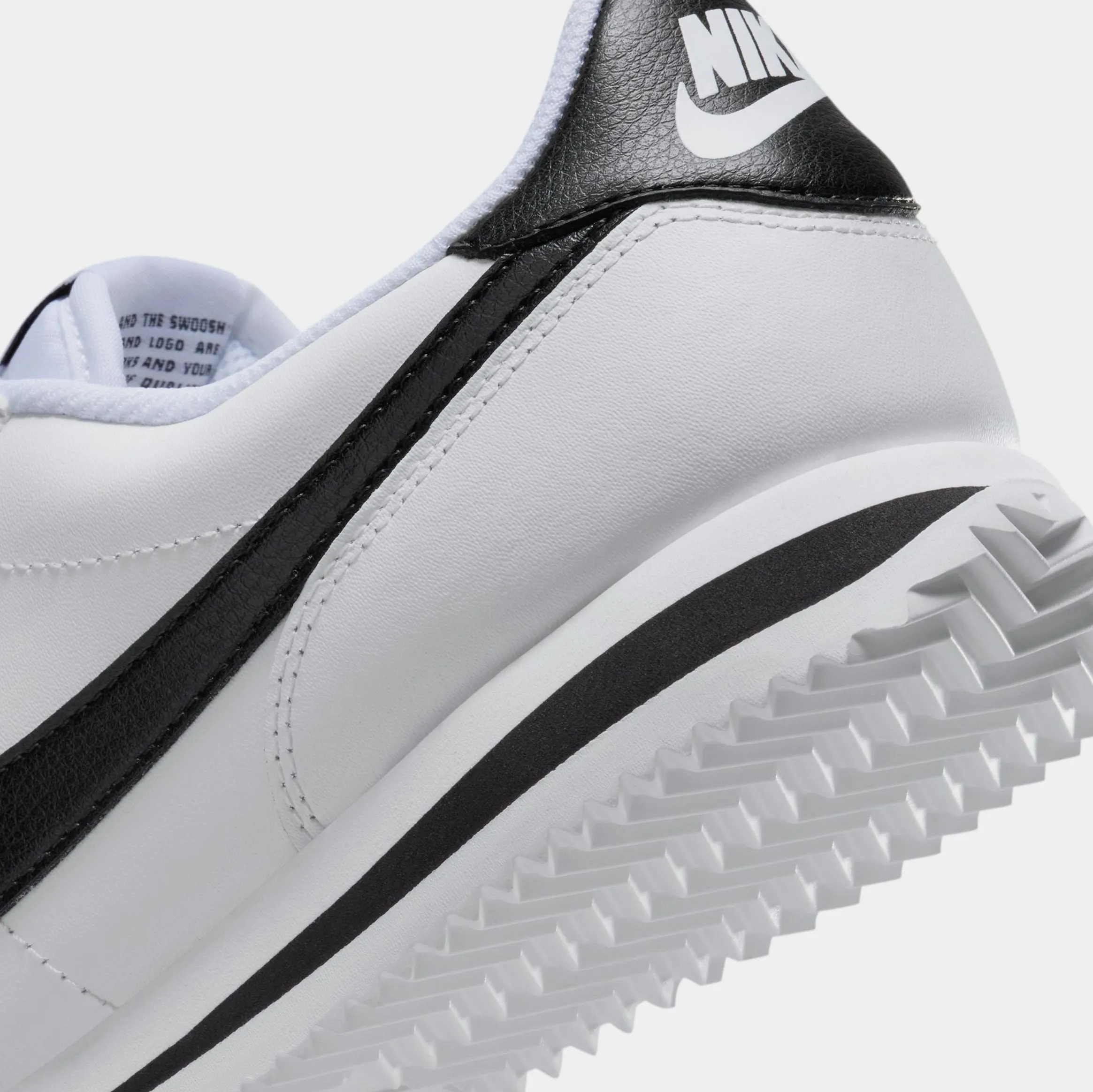 Cortez Leather Womens Lifestyle Shoes (White/Black)