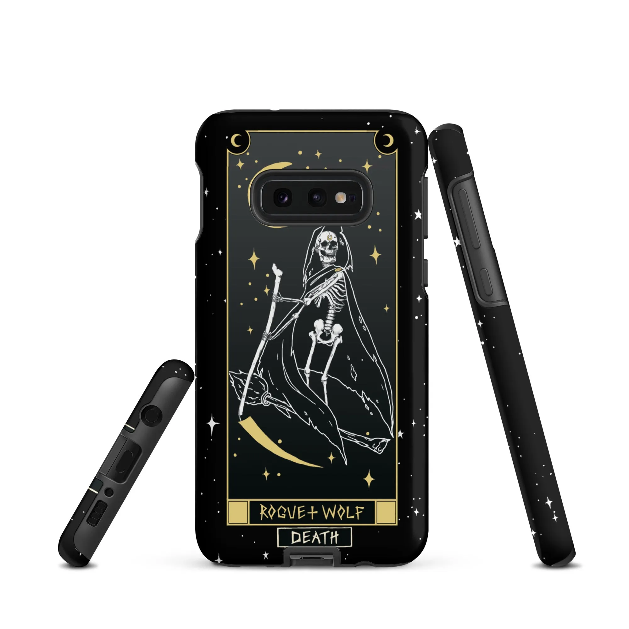 Death Tarot Tough Phone Case for Samsung - Witchy Shockproof Anti-scratch Goth Accessory Cover Occult Gothic Gifts