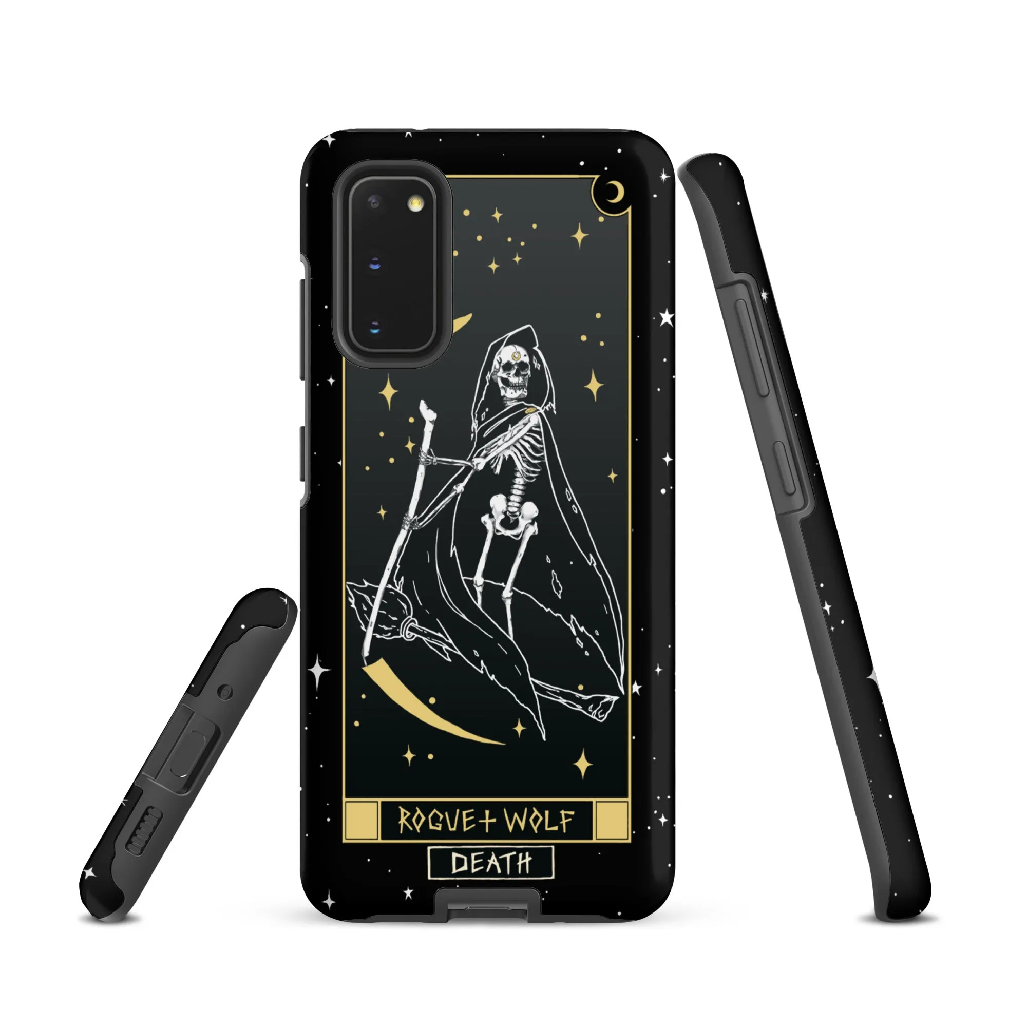 Death Tarot Tough Phone Case for Samsung - Witchy Shockproof Anti-scratch Goth Accessory Cover Occult Gothic Gifts