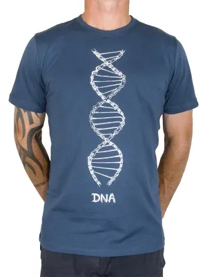 DNA Men's T Shirt Blue