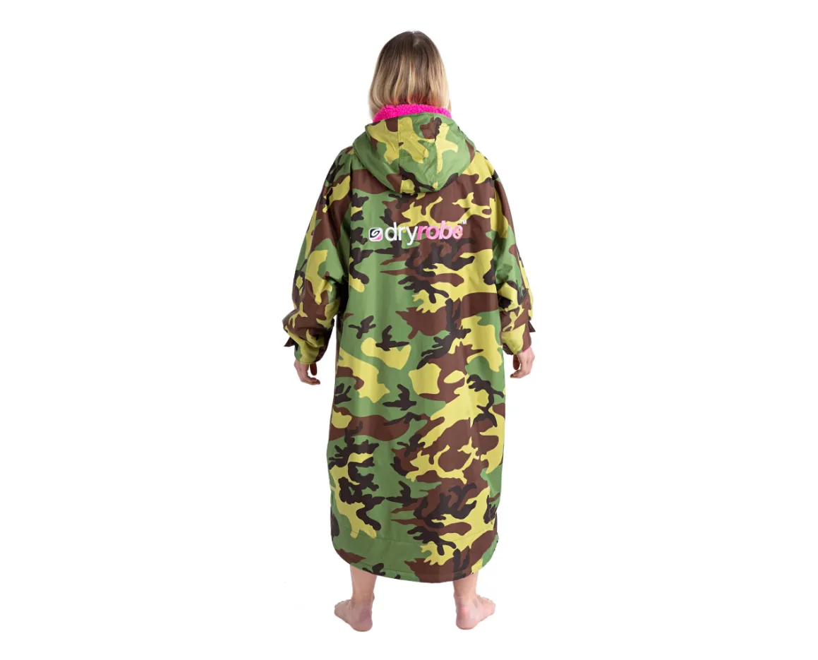 Dryrobe Advance Long Sleeve - Camo Pink - Adult 2 Sizes