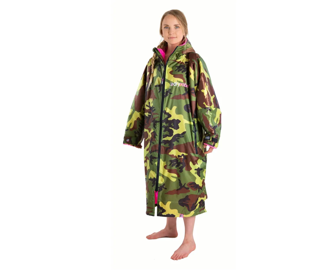 Dryrobe Advance Long Sleeve - Camo Pink - Adult 2 Sizes