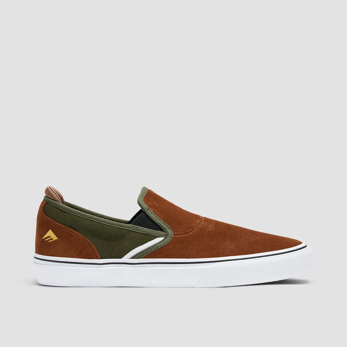 Emerica Wino G6 Slip On Shoes Brown/Green