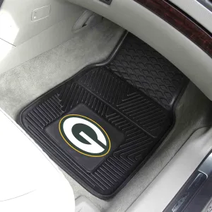 Fanmats Green Bay Packers Heavy Duty Car Mat Set - 2 Pieces