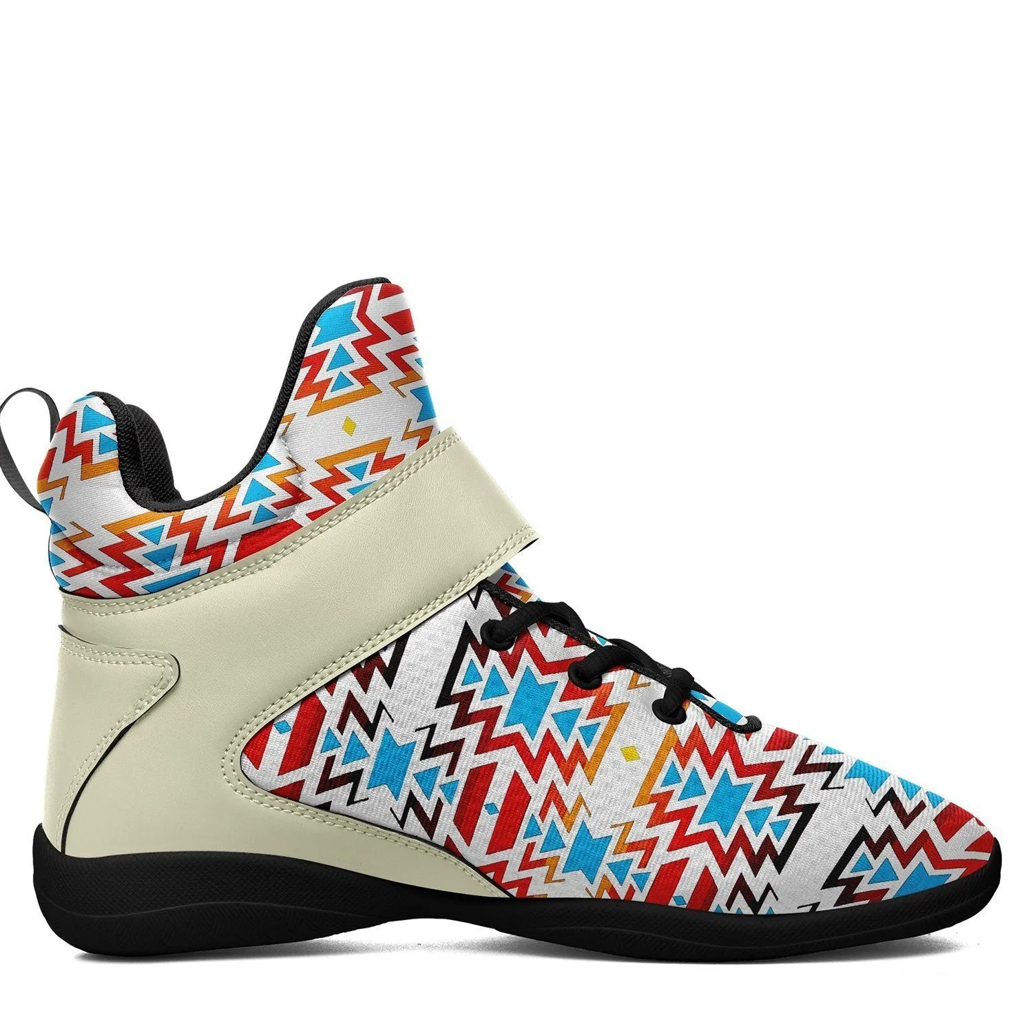 Fire Colors and Sky Kid's Ipottaa Basketball / Sport High Top Shoes