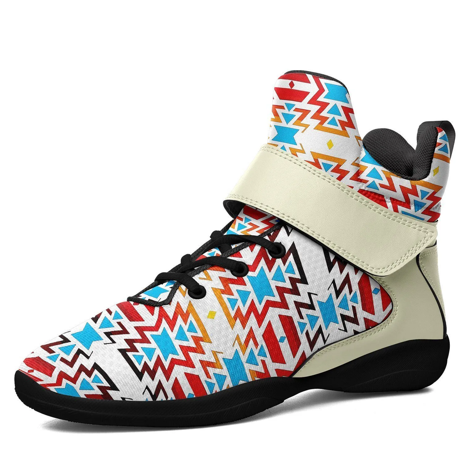 Fire Colors and Sky Kid's Ipottaa Basketball / Sport High Top Shoes