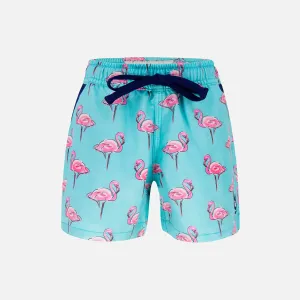 Flamingos - Kid's Swim Shorts