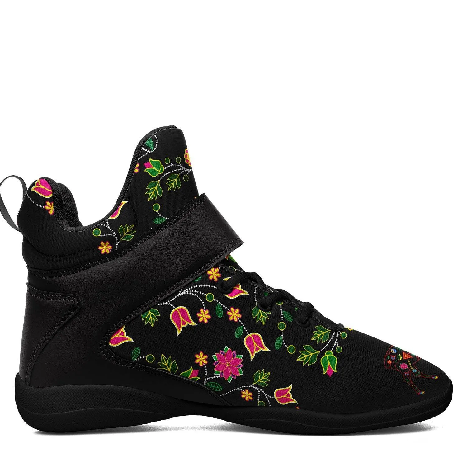 Floral Elk Ipottaa Basketball / Sport High Top Shoes - Black Sole