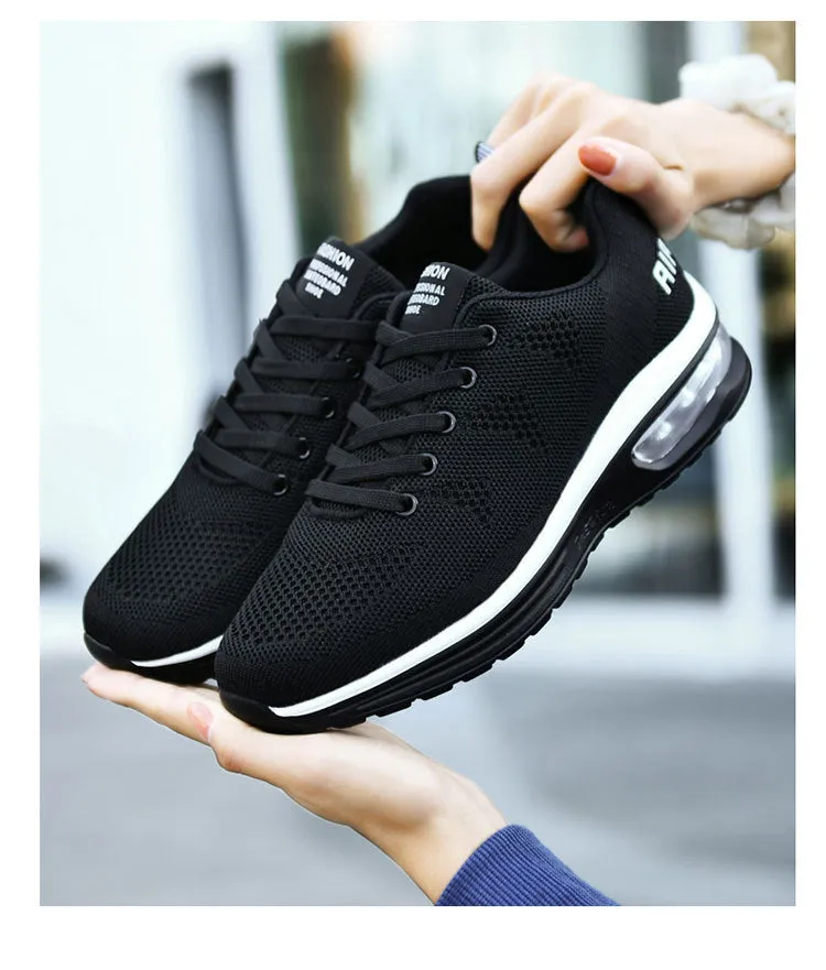 Flying Woven Air Cushion Casual Sports  Platform Womens Travel Shoes