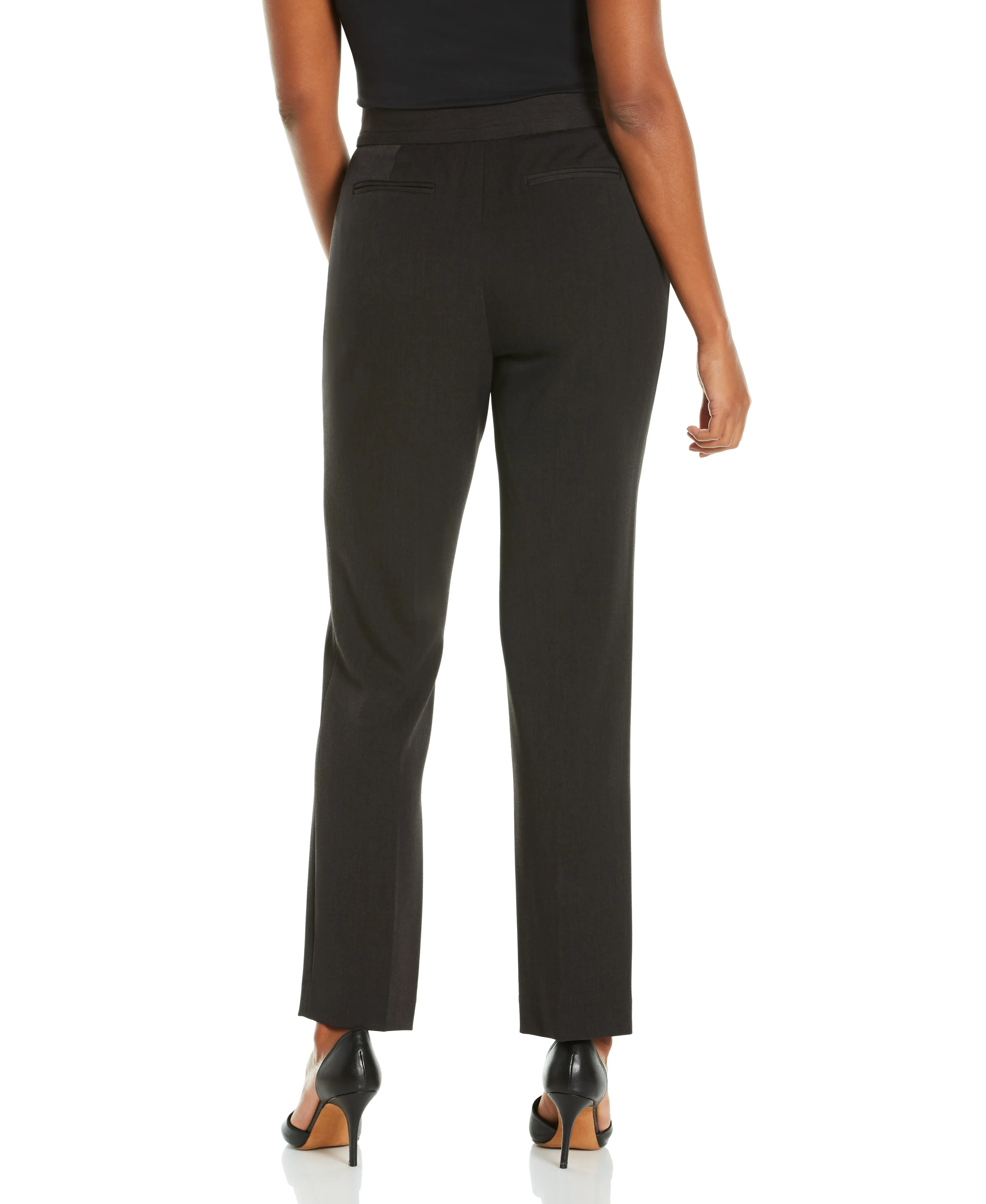 Gabardine Straight Leg Pant - Curvy Fit