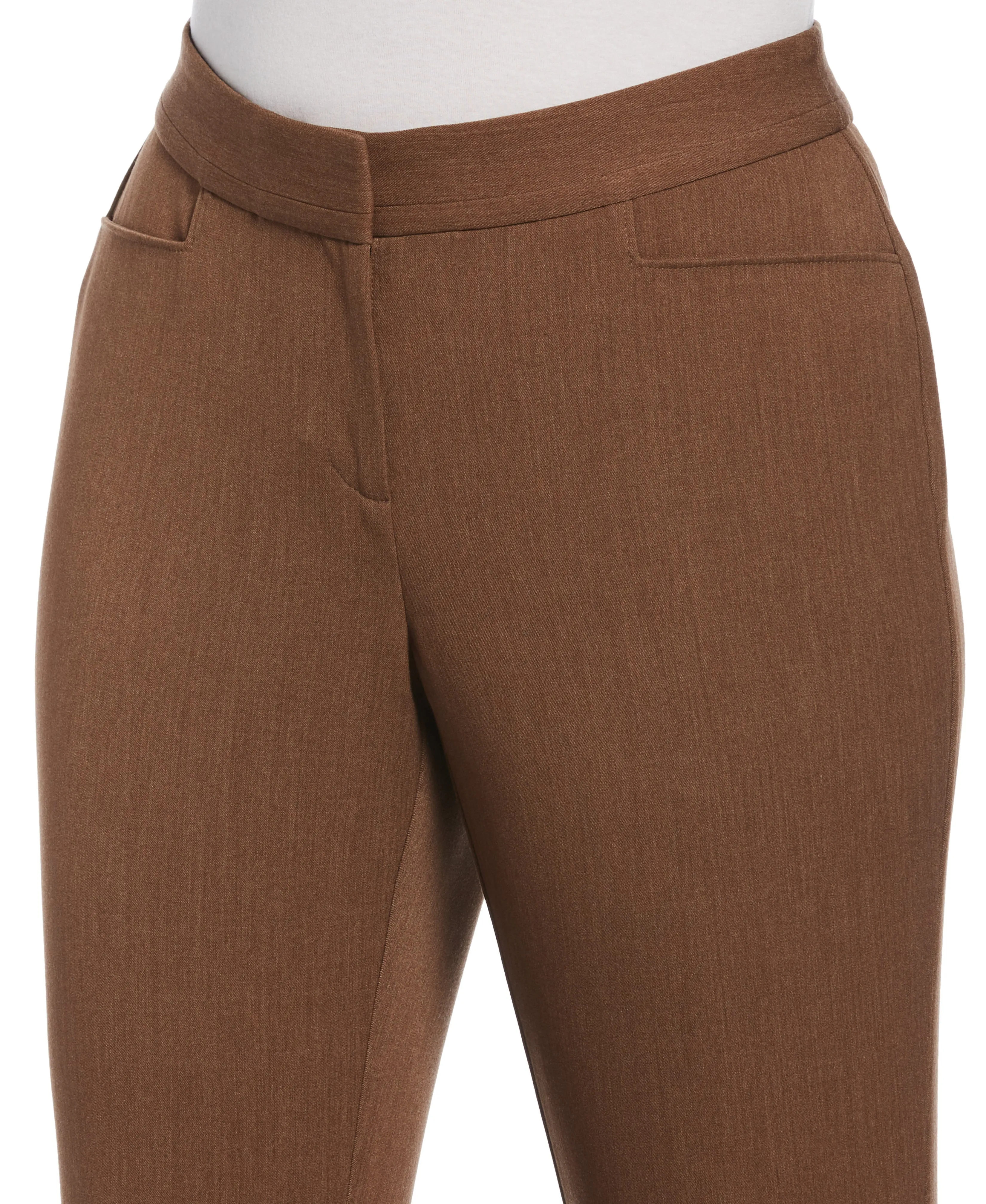 Gabardine Straight Leg Pant - Curvy Fit