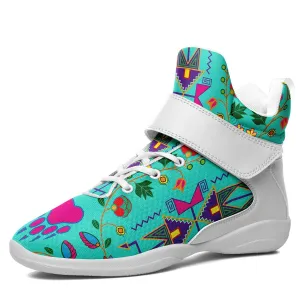 Geometric Floral Fall Sky Ipottaa Basketball / Sport High Top Shoes